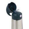 b.box Termoska na pitie so slamkou 350 ml - indigová/ružová
