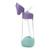 b.box Fľaša na pitie so slamkou 600 ml - lilac pop