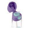 b.box Fľaša na pitie so slamkou 450 ml - lilac pop