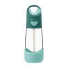 b.box Fľaša na pitie so slamkou 450 ml - emerald forest