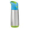 b.box Termoska na pitie so slamkou 500 ml - modrá/zelená