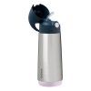b.box Termoska na pitie so slamkou 500 ml - indigo ružová