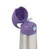 b.box Termoska na pitie so slamkou 500 ml - lilac pop
