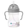 b.box Hrnček so slamkou - sivý 240 ml