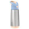 b.box Termoska na pitie so slamkou 500 ml - broskyňa