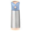 b.box Termoska na pitie so slamkou 500 ml - broskyňa