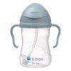b.box Hrnček so slamkou - modrý 240 ml