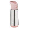 b.box Termoska na pitie so slamkou 500 ml - blush crush