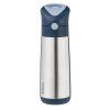 b.box Termoska na pitie so slamkou 500 ml - midnight