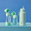 b.box Fľaša na pitie so slamkou 450 ml - spearmint