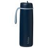 b.box Nerezová termofľaša so slamkou 690 ml - midnight