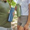 b.box Nerezová termofľaša so slamkou 690 ml - olive