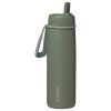 b.box Nerezová termofľaša so slamkou 690 ml - olive