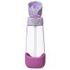 b.box Fľaša na pitie so slamkou 600 ml - sugar plum