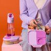 b.box Fľaša na pitie so slamkou 600 ml - sugar plum