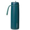 b.box Nerezová termofľaša so slamkou 690 ml - sea glass
