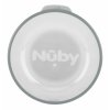 NUBY Hrnček Tritan netečúci s uškami 360°, 6 m+ svetlo sivý
