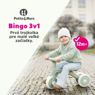 🚲 Malé začiatky, veľká radosť 💗 Petite&Mars Bingo 3v1 rastie spolu s dieťaťom – od trojkolky až po prvý bicyklík ✨ Ľahká,...