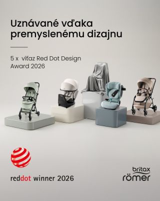 🏆 Keď sa bezpečnosť spojí s výnimočným dizajnom. Britax Römer opäť potvrdzuje, že patrí medzi svetovú špičku. V roku 2026...