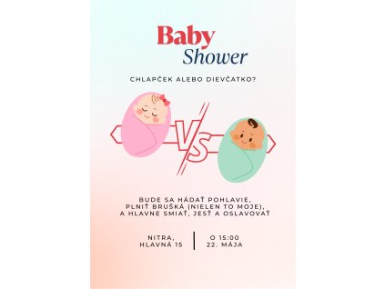 Baby Shower & Gender Reveal – „On alebo Ona?“ 💙🎀