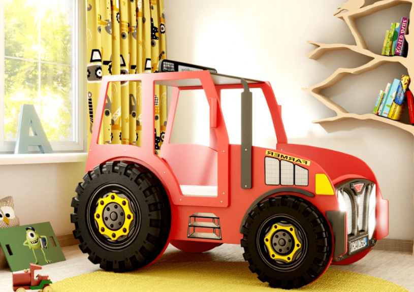 Detská posteľ autíčko