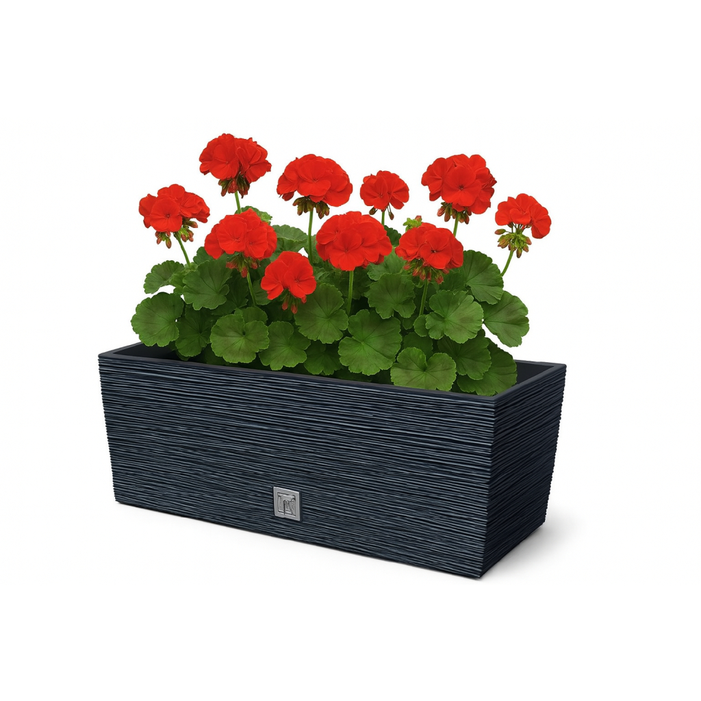 ProsperPlast Kvetináč FURU CASE | antracit 39,5 cm