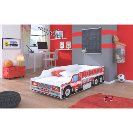 Detská auto posteľ Fire Truck