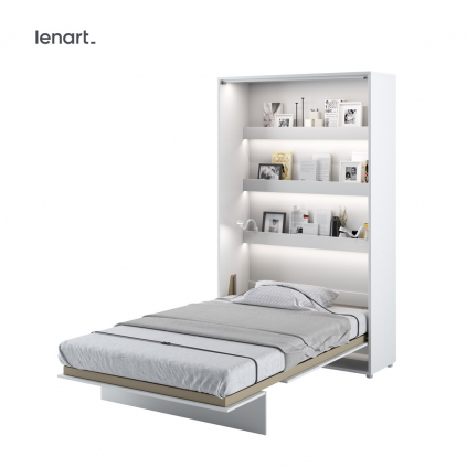 Sklápacia posteľ Lenart BED CONCEPT BC 02 biely lesk 120 x 200 cm