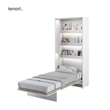 Sklápacia posteľ Lenart BED CONCEPT BC 03 biely lesk 90 x 200 cm