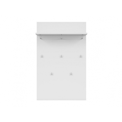 vešiakový panel AZTECA TRIO - PAN/14/9, v modernom bielom prevedení