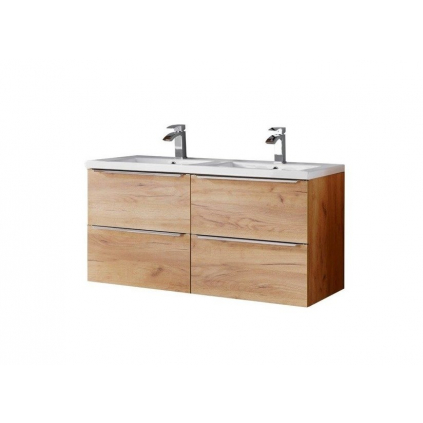 Zložená široká skrinka pod umývadlo CAPRI Oak