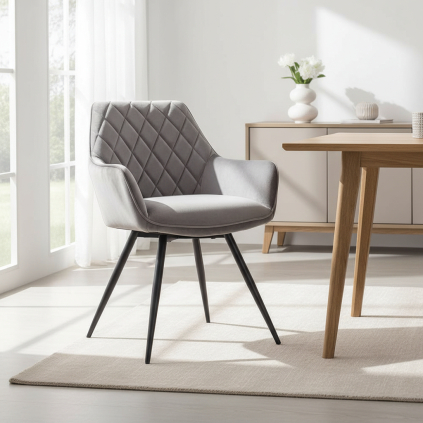 pekna-jedalenska-stolicka-linea-velvet-siva