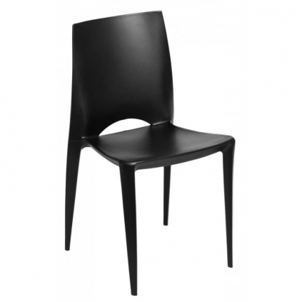 3340 jedalenska stolicka bee inspirovana bellini chair cierna