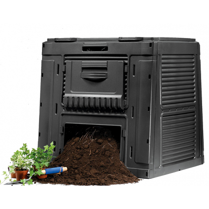 Plastový E-kompostér o obsahu 470L s podstavcom
