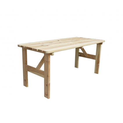 Záhradný masívny stôl VIKING je vyrobený z borovicového dreva v prírodnom prevedení 200 cm