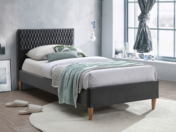 Jednolôžková posteľ Azurro sivá