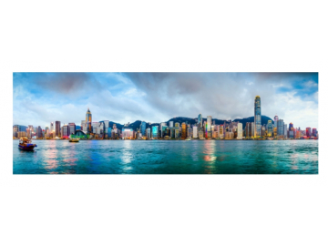 Široký obraz HONGKONG, predstavujúci výnimočný vzhľad a moderný dizajn