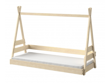 detska moderna jednolozkova postel tipi prirodna
