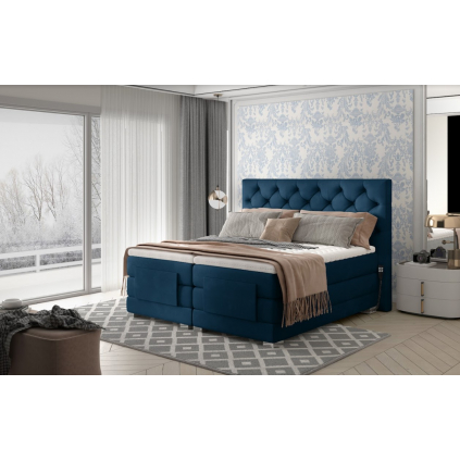 manzelska postel clover elektricka s presivanym celom clo12 modra