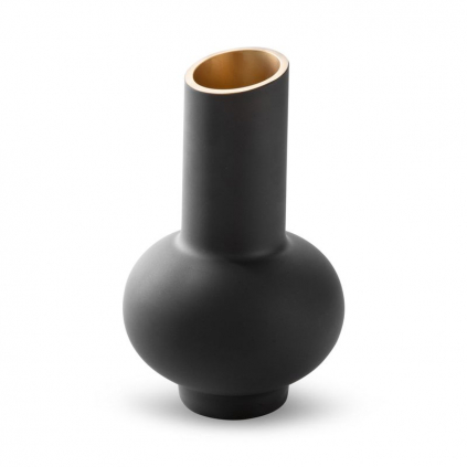 dokonalá váza peonia v čiernej farbe