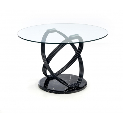 dizajnovy jedalensky stol octavio dizajnova noha sklenena doska