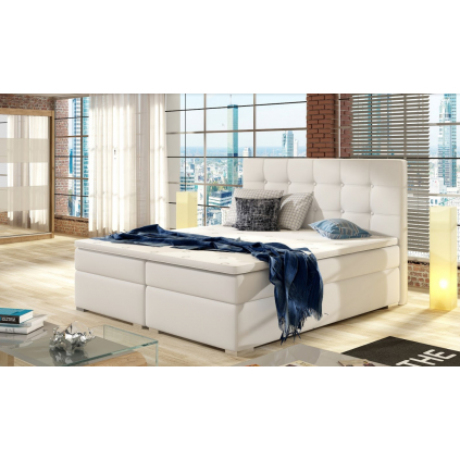 stylova boxspring postel inez inz05 biela ekokoza