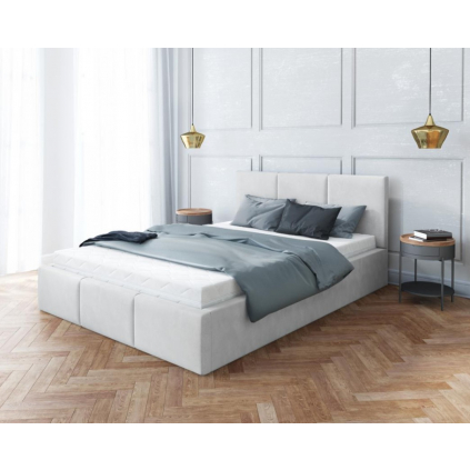 moderna calunena postel fresia v bielej farbe