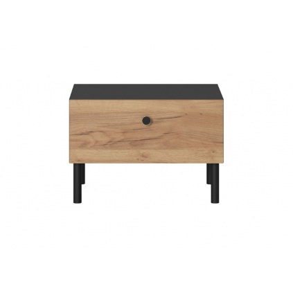 minimalisticky nocny stolik code dub craft zlaty