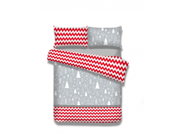 moderne obliecky christmasmess siva cervena biela