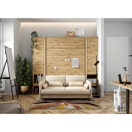 vyklopna postel bed concept artisan bezova pohovka