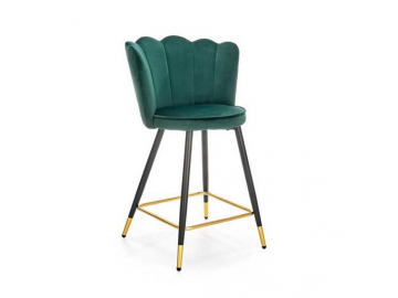 tmavo zelená stolička v krásnom modernom dizajne