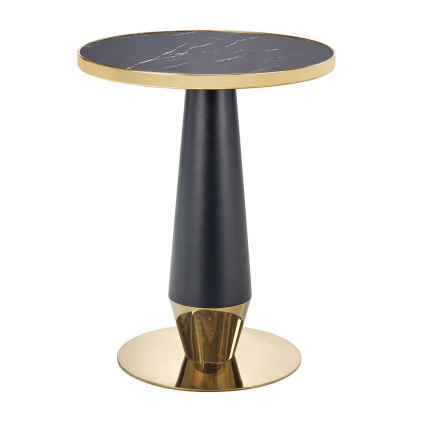 moderný čieno zlatý jedálenský stôl Monali