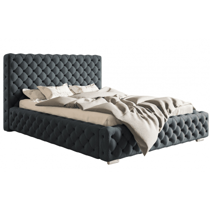 luxusná manželská posteľ CLARA 15 v sivej farbe jasmine 96