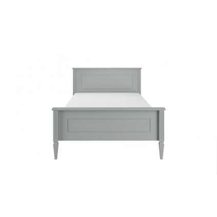 dokonalá posteľ INES v peknej sivej farbe, 120 x 200 cm
